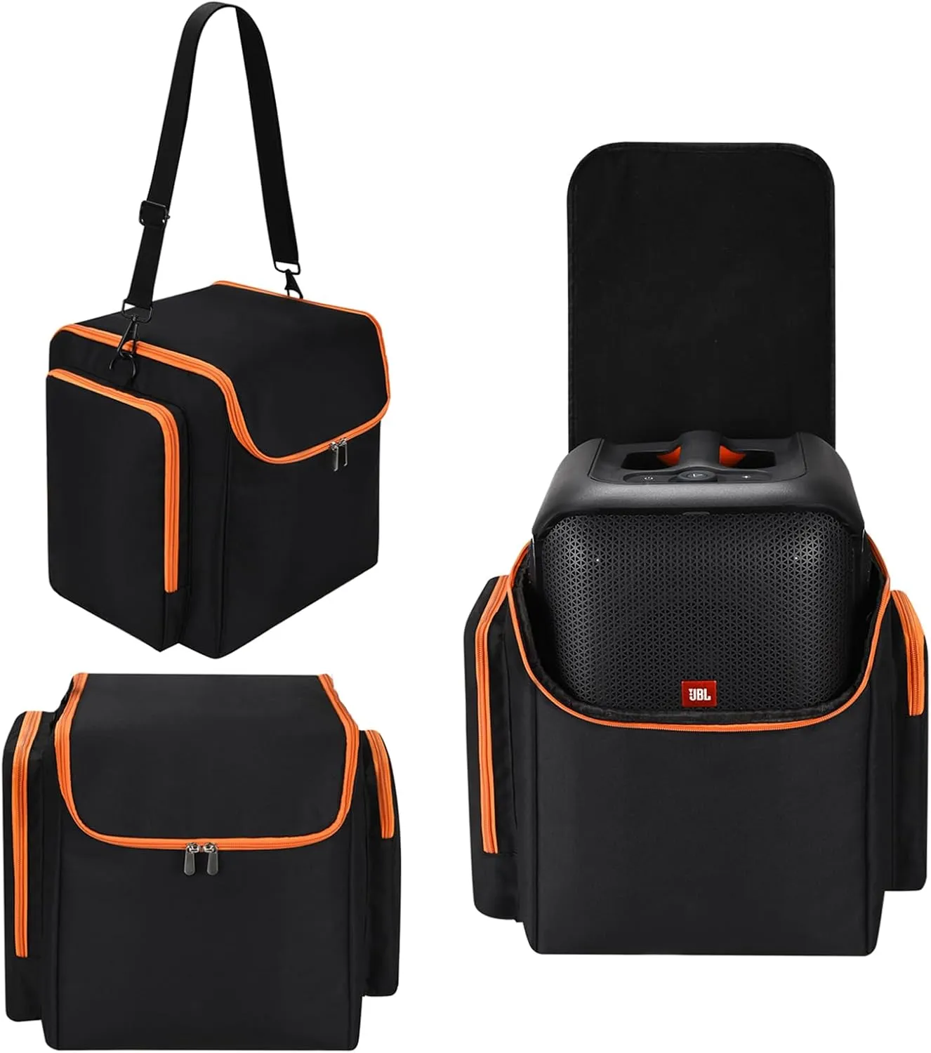 storage bag case for JBL PartyBox Encore Essential speaker with adjustable shoulder strap portable multifunctional pocket for outdoor activities travel