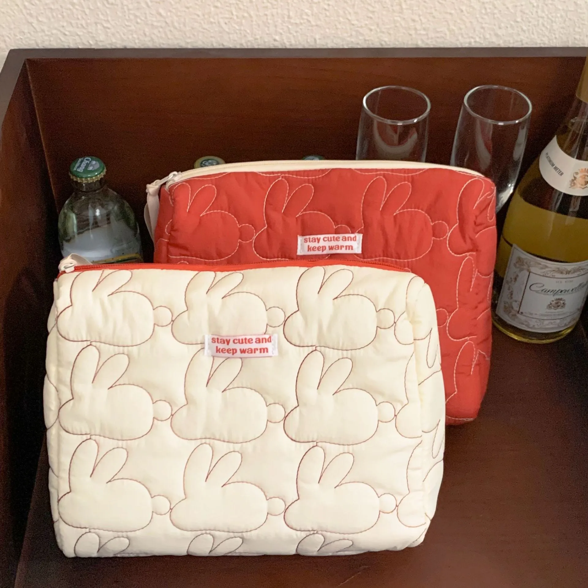 Storage Cotton Quilted Wind Portable Large Bags
