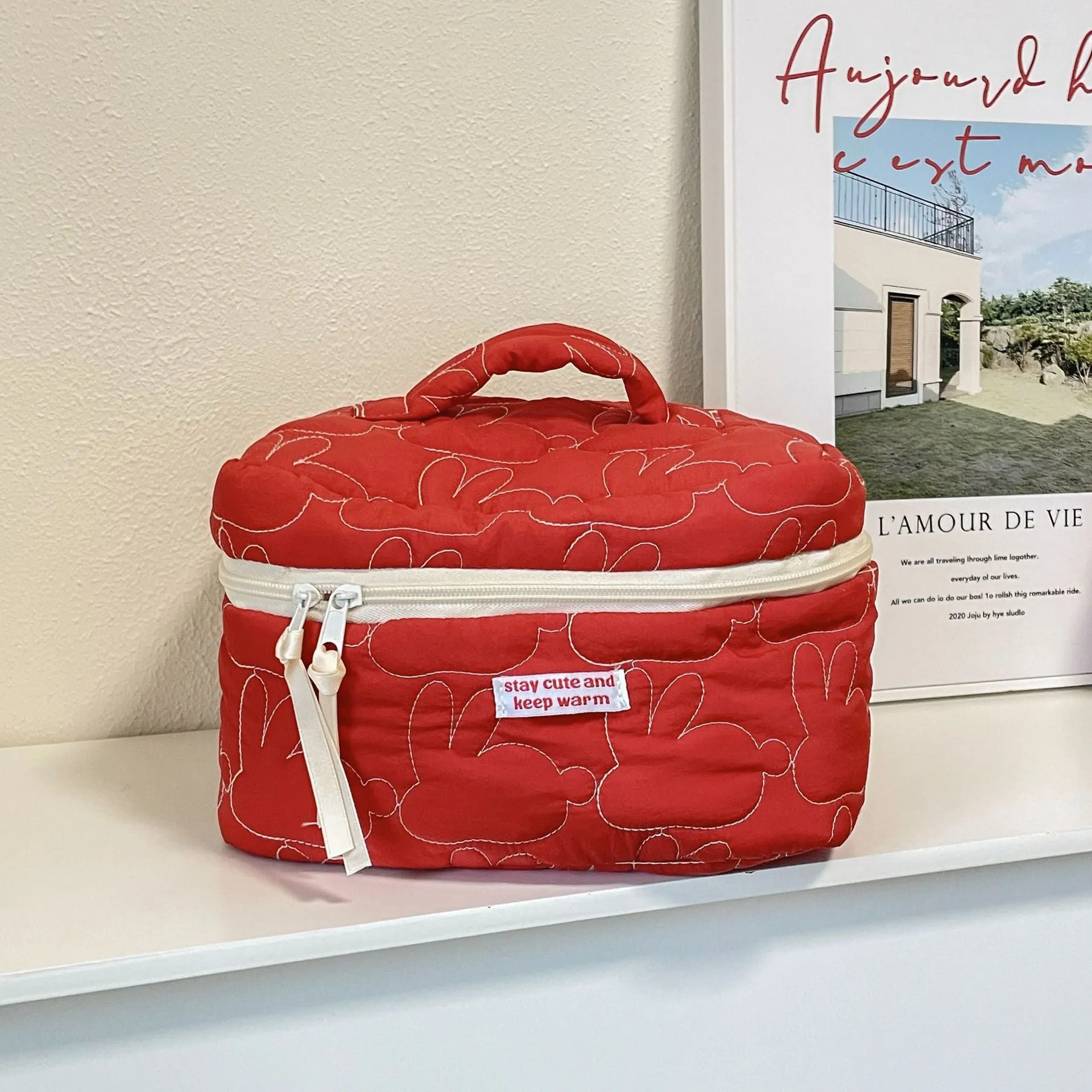 Storage Cotton Quilted Wind Portable Large Bags