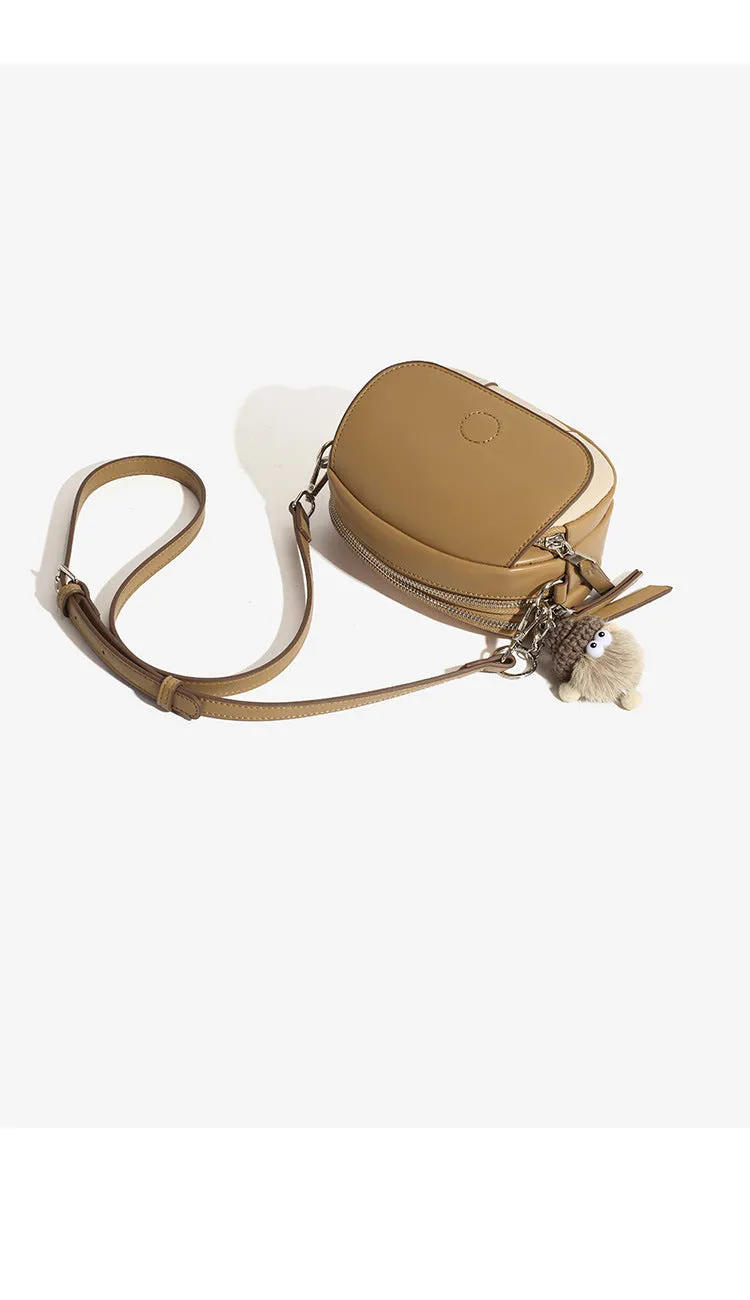 Stylish Crossbody Bag for Women  - Mini Round Handheld Shoulder Bag