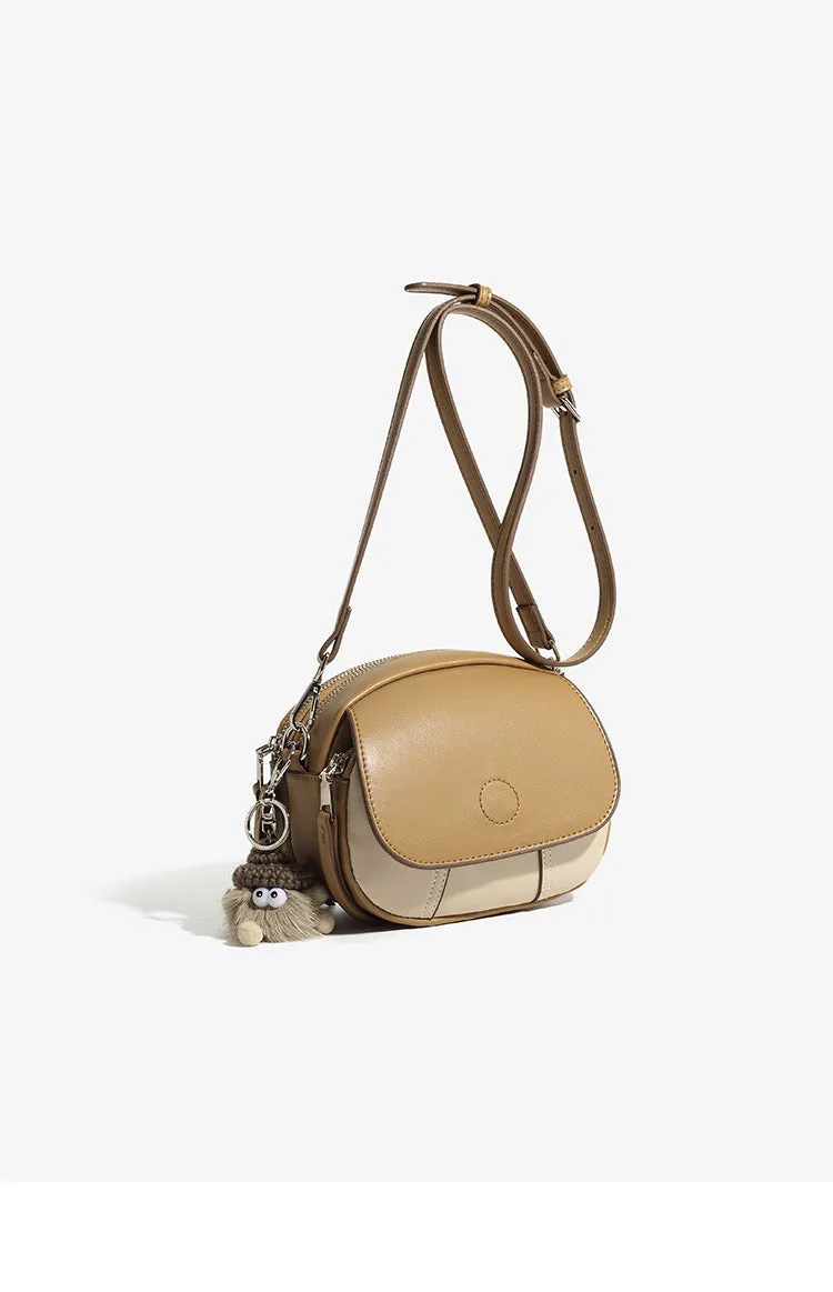 Stylish Crossbody Bag for Women  - Mini Round Handheld Shoulder Bag