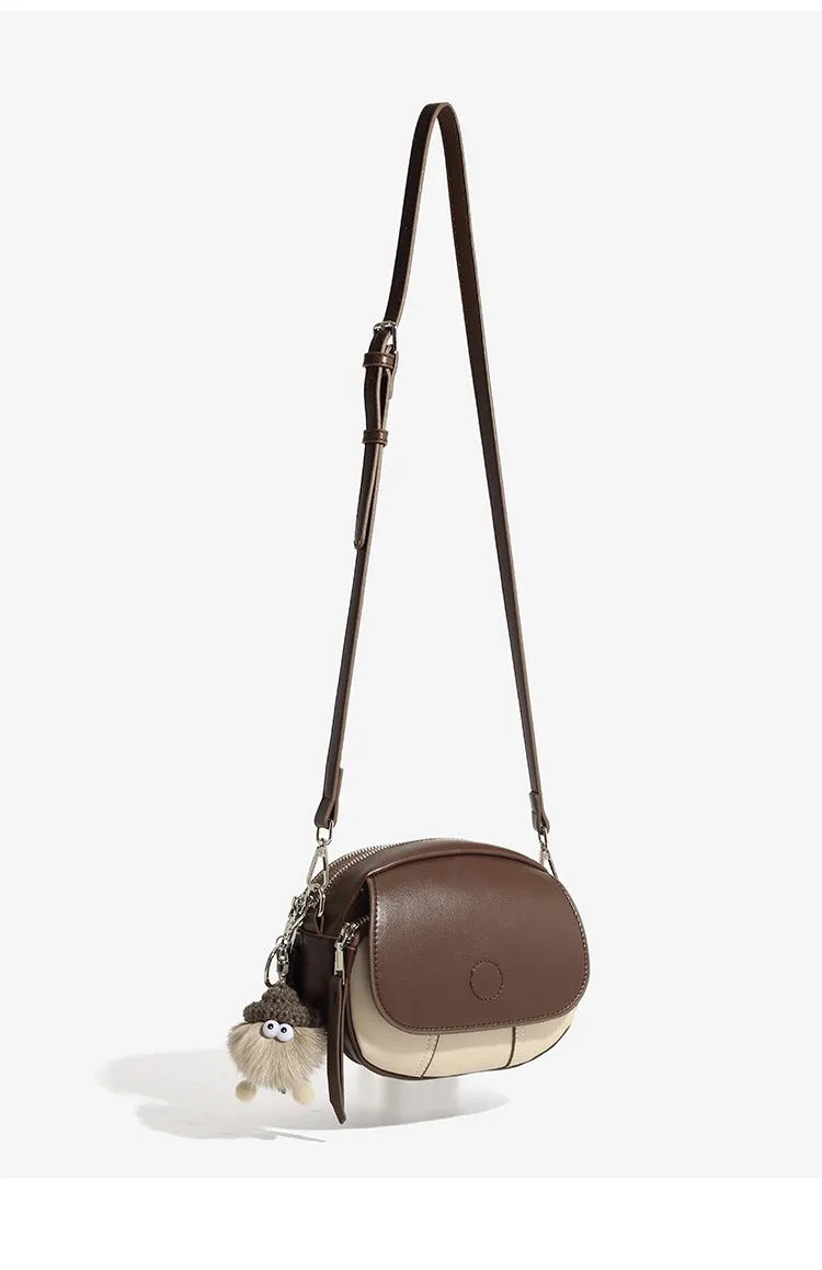 Stylish Crossbody Bag for Women  - Mini Round Handheld Shoulder Bag