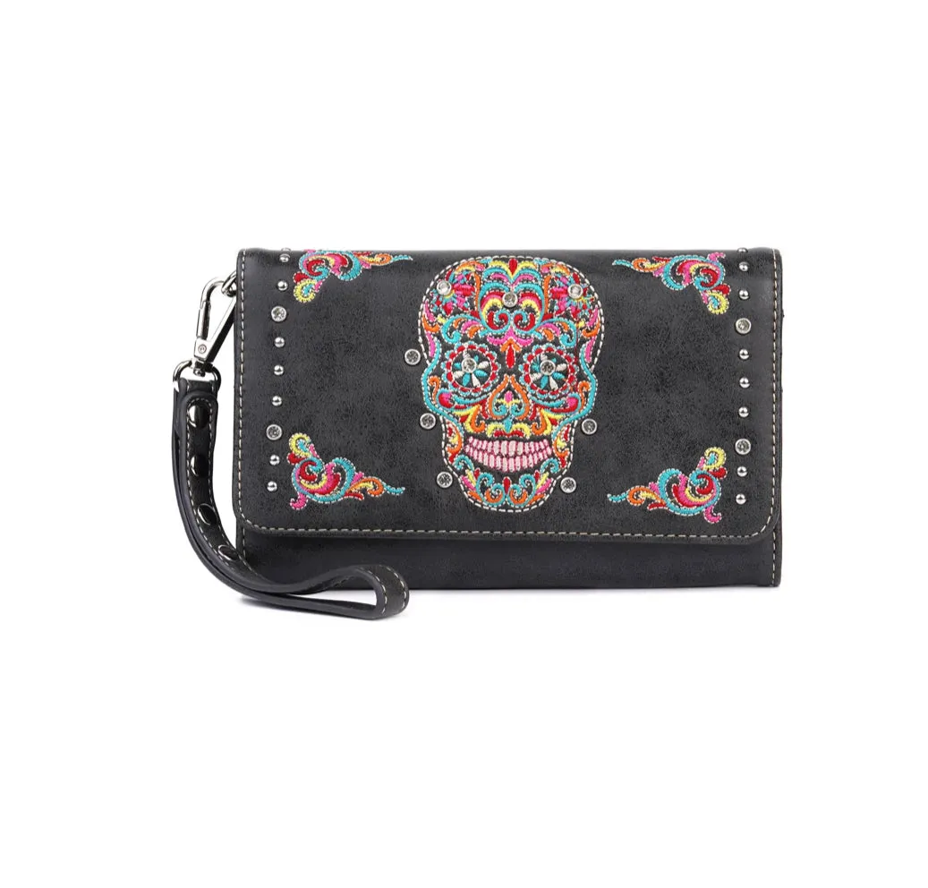 Sugar Skull Wallet/Crossbody