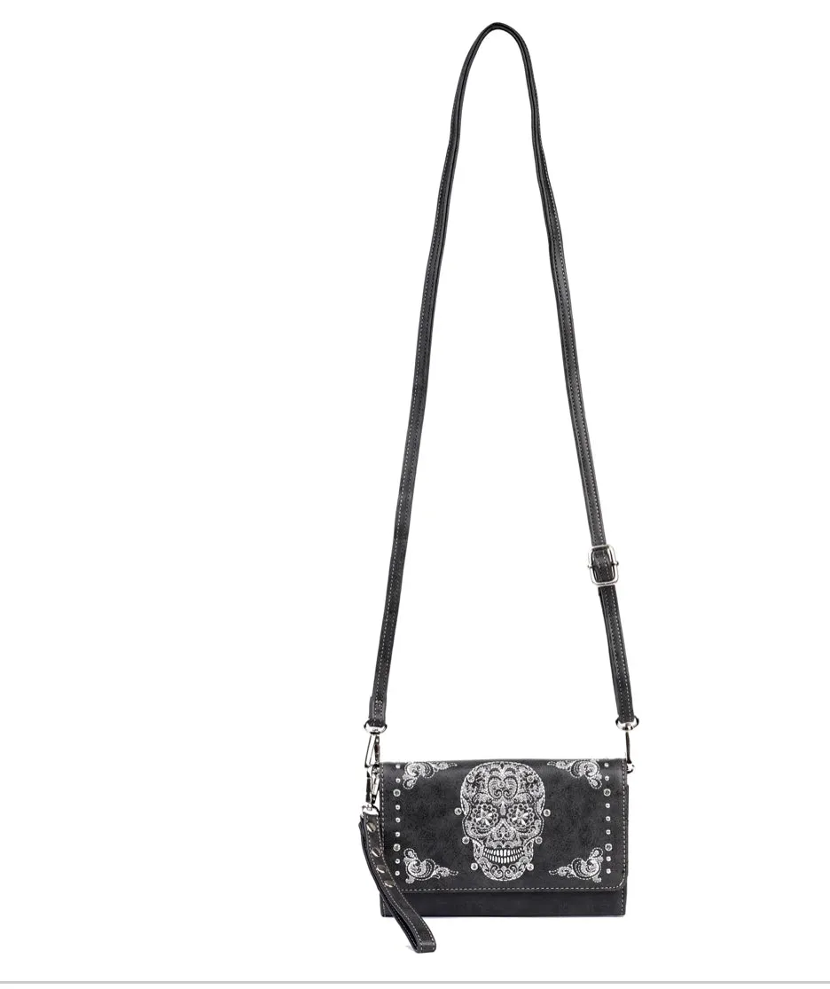 Sugar Skull Wallet/Crossbody
