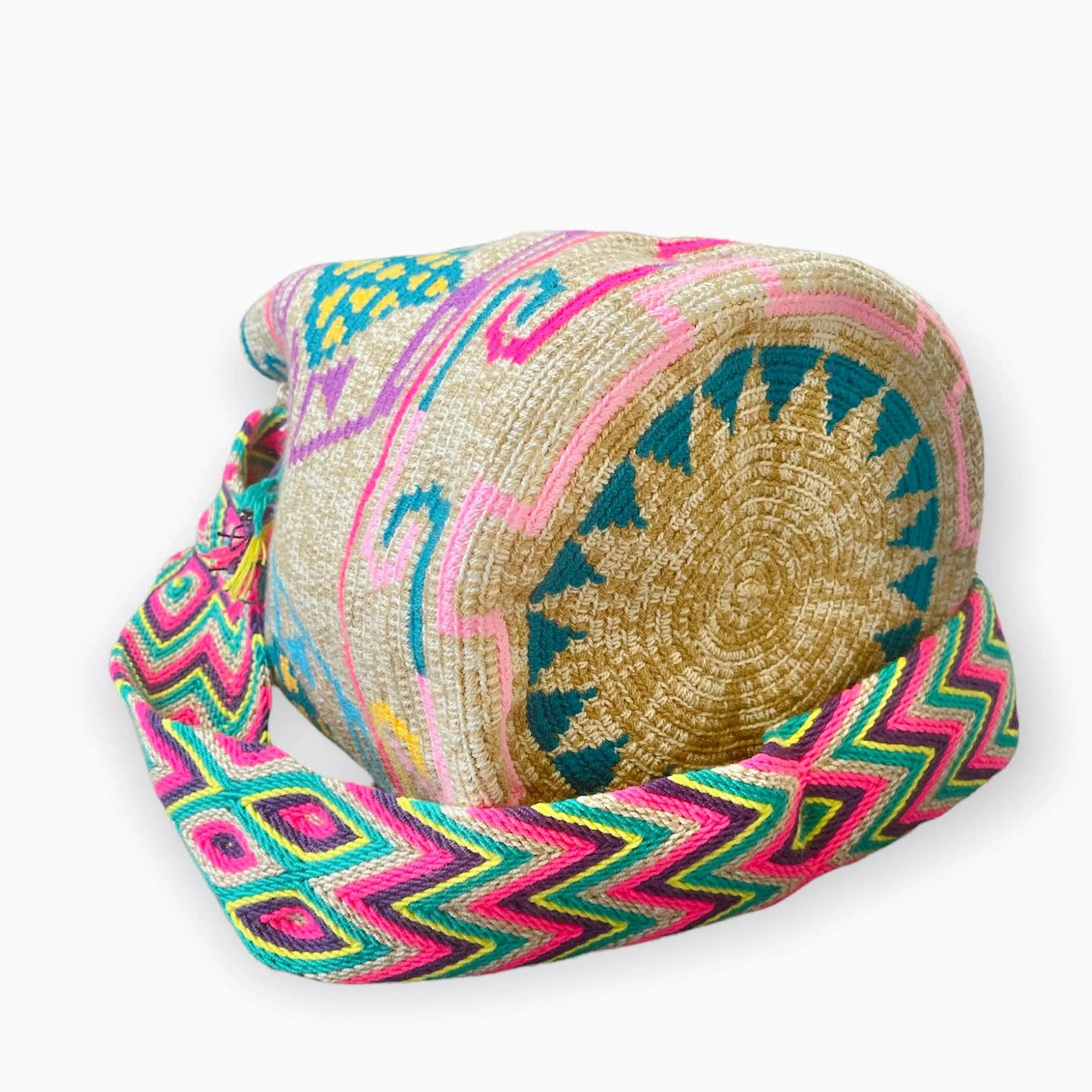 Summer Solstice Tribal Beach Bag | Crossbody Bucket Bag for