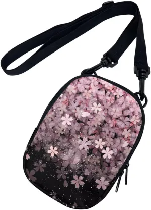 Suobstales Messenger Bag for Women Crossbody Zipper Bag with Adjustable Strap Portable Phone Purse Shoulder Handbag