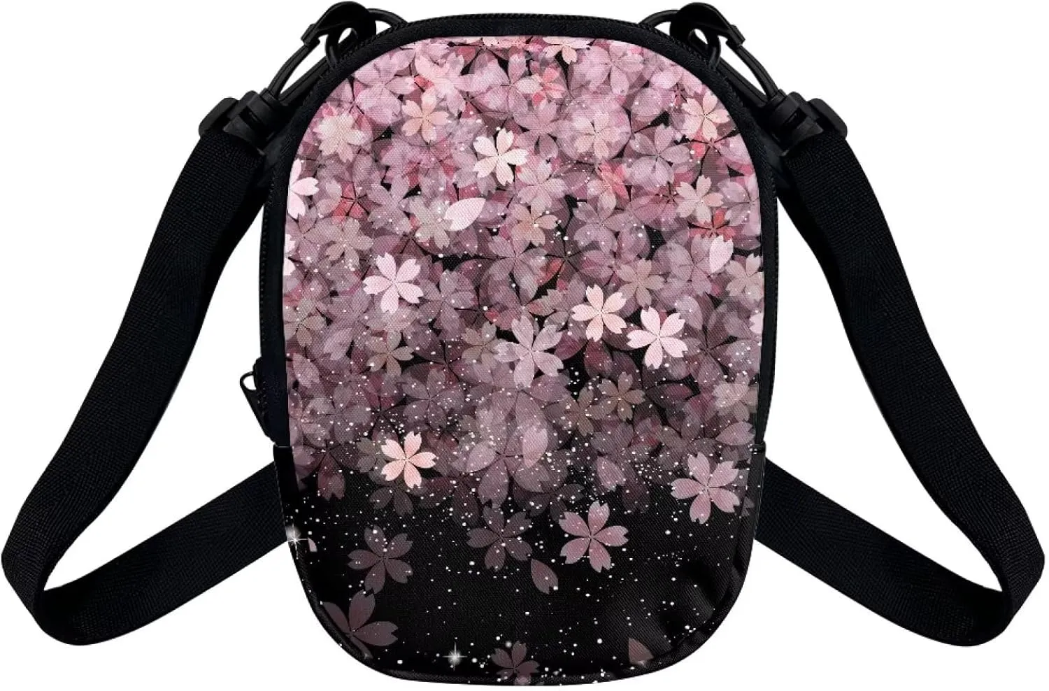 Suobstales Messenger Bag for Women Crossbody Zipper Bag with Adjustable Strap Portable Phone Purse Shoulder Handbag