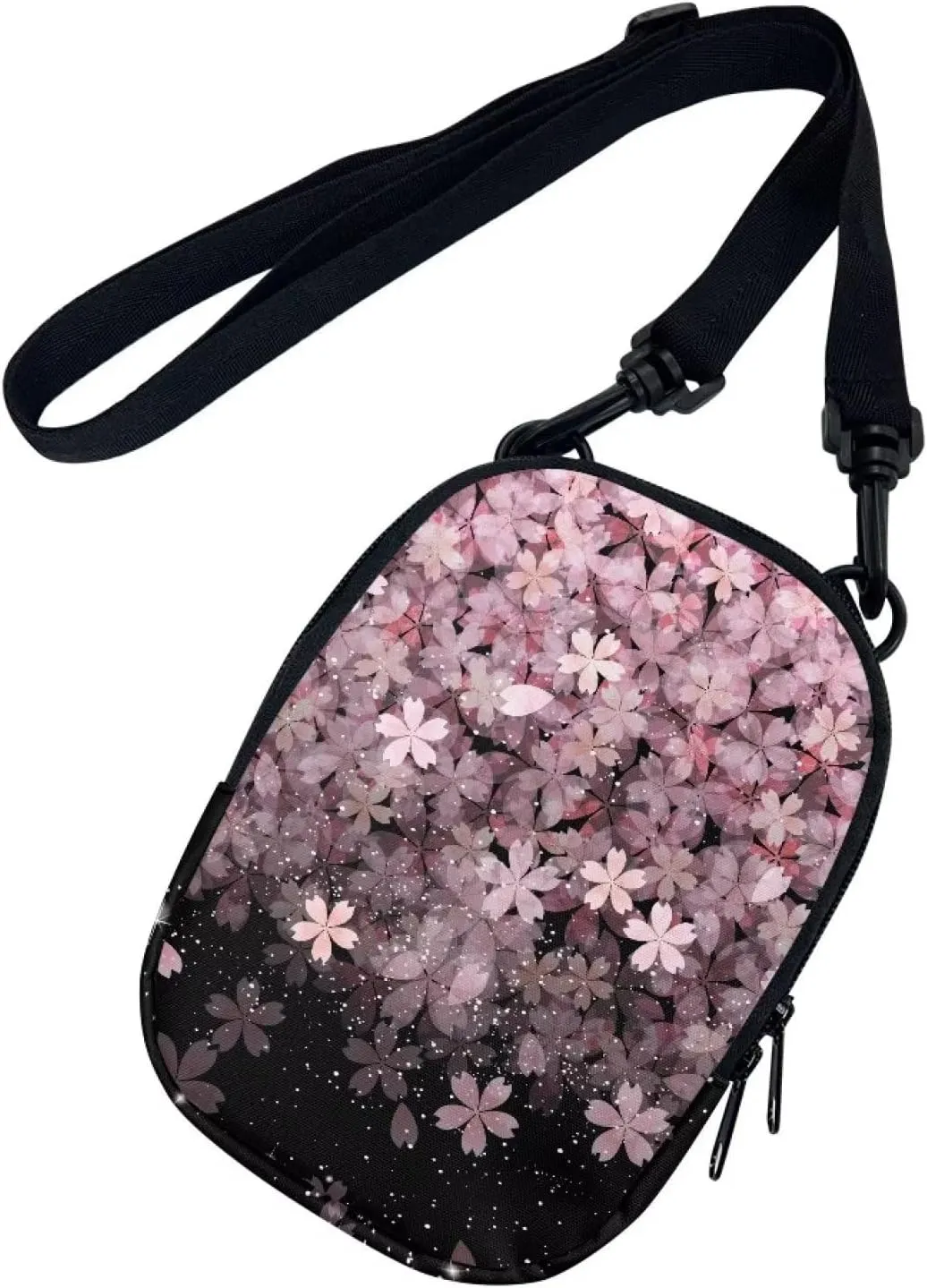 Suobstales Messenger Bag for Women Crossbody Zipper Bag with Adjustable Strap Portable Phone Purse Shoulder Handbag