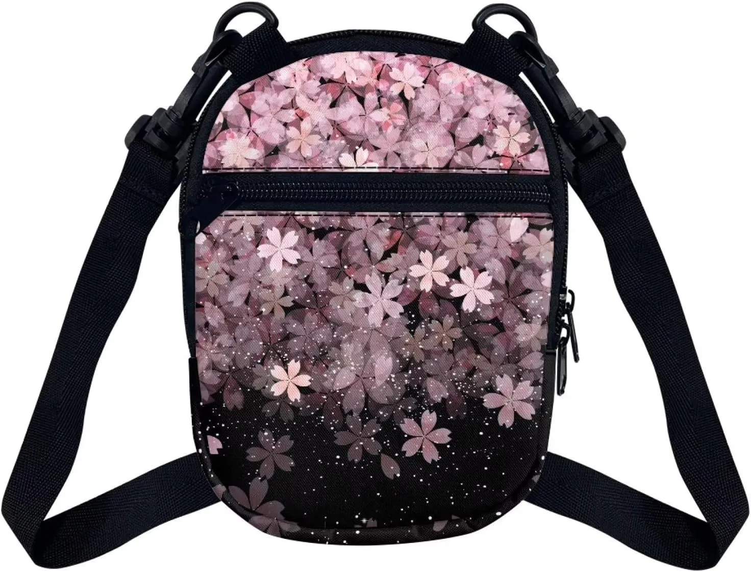 Suobstales Messenger Bag for Women Crossbody Zipper Bag with Adjustable Strap Portable Phone Purse Shoulder Handbag