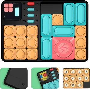 Super Slide Puzzle Games, Original 500  Challenges Brain Teaser Puzzle, Electronic Puzzle，Toys for Kids Teens,Travel Games Birthday Gifts for Boys Girls
