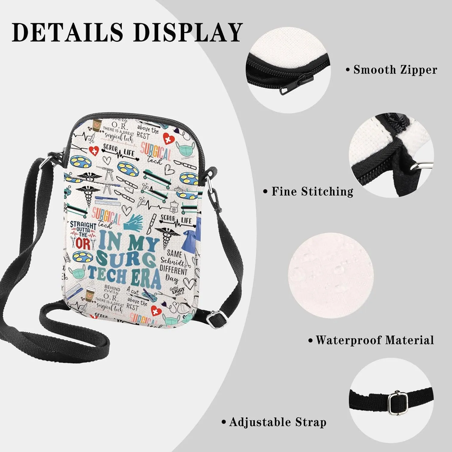 Surg Tech Era CB - Crossbody Bag for Surgical Technologist Nurse Doctor Gift