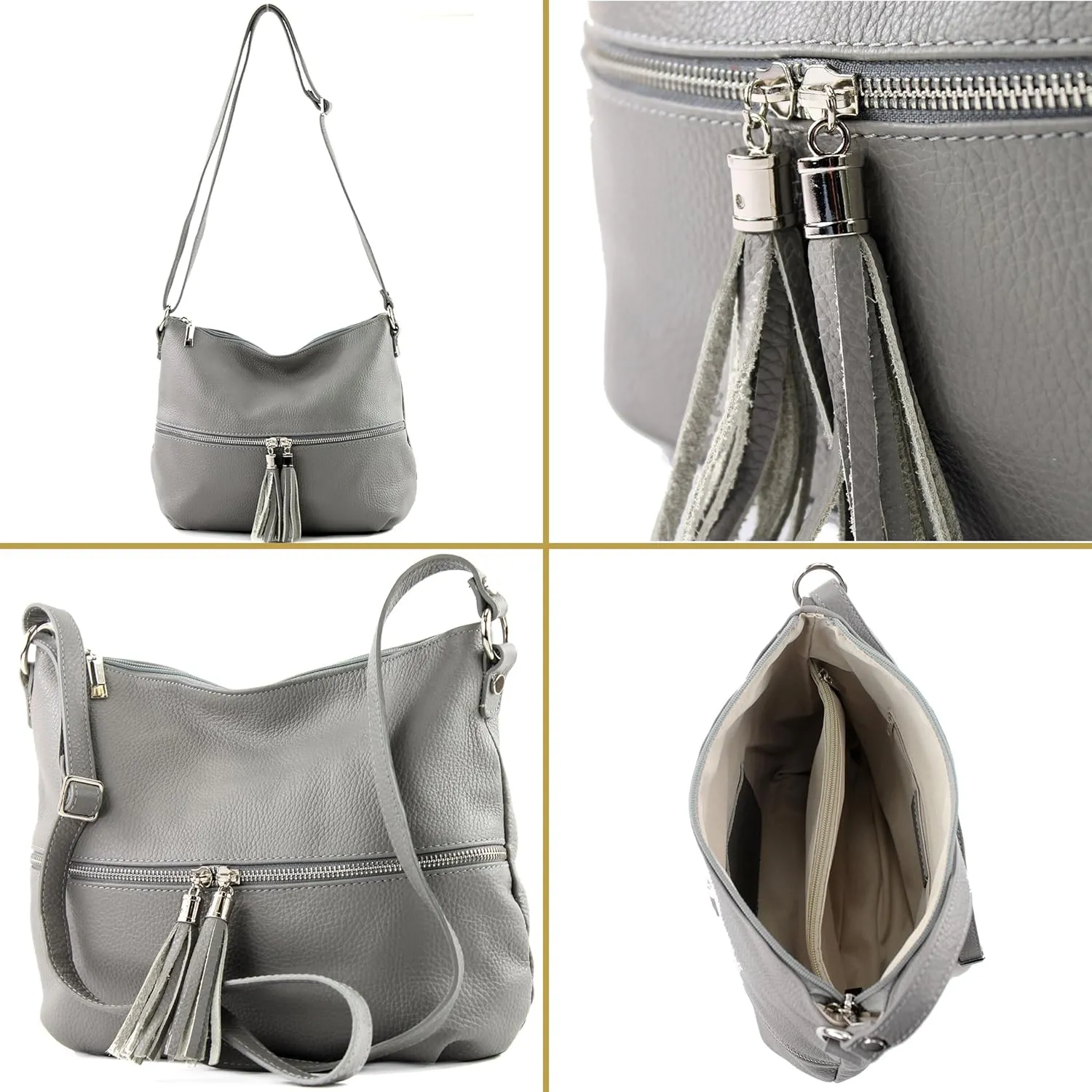 T159 - ital shoulder bag made of leather