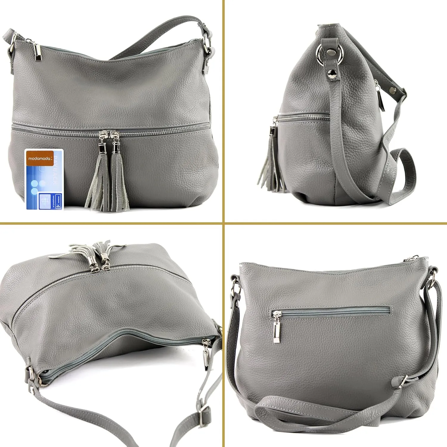 T159 - ital shoulder bag made of leather