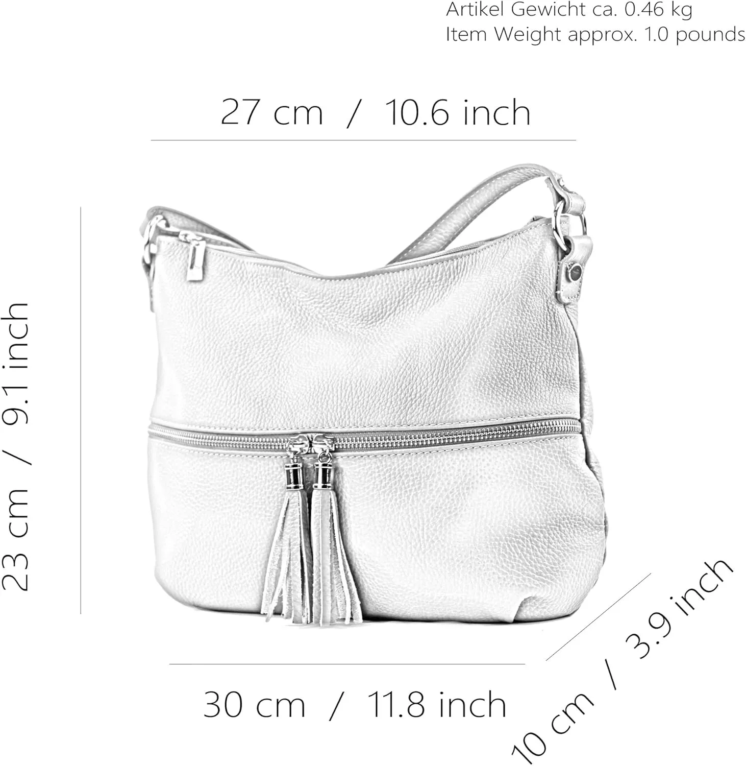 T159 - ital shoulder bag made of leather