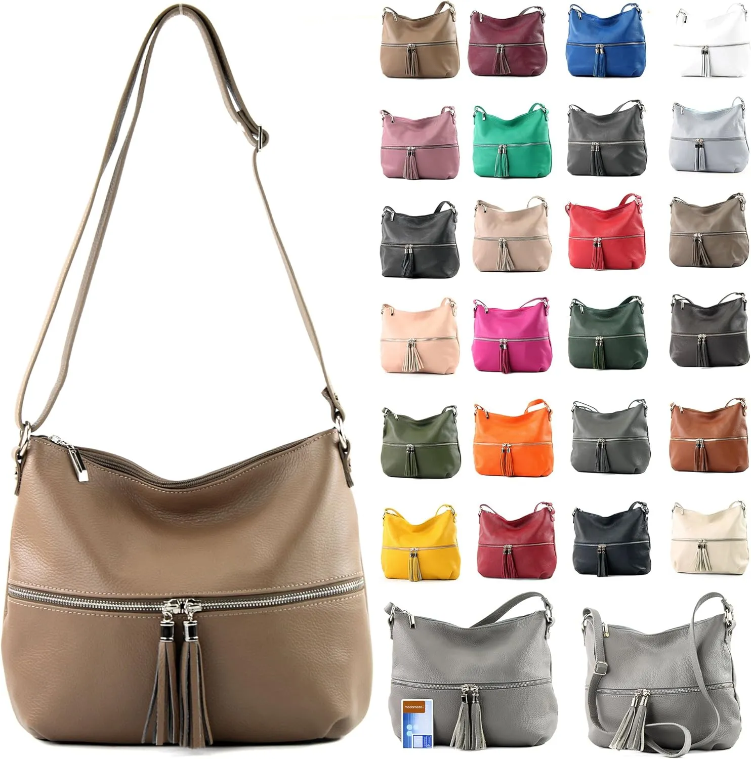 T159 - ital shoulder bag made of leather