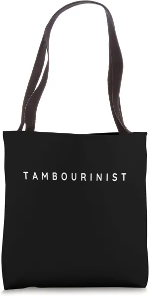 Tambourinists Contemporary Font / Tambourine Players Design Tote Bag