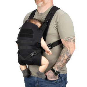 TBG - Mens Tactical Baby Carrier for Infants and Toddlers 8-33 lbs - Compact (Black)