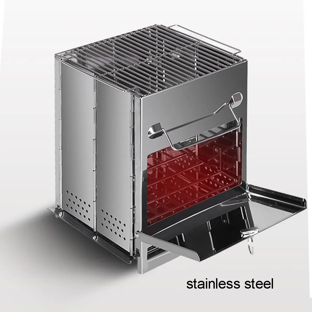 Tent Stove Wood Burning Stove, Camping Stove,Stainless Steel Folding Camp Portable Backpacking Stove,Outdoor Stove