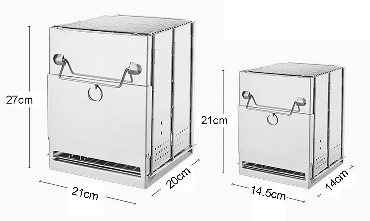 Tent Stove Wood Burning Stove, Camping Stove,Stainless Steel Folding Camp Portable Backpacking Stove,Outdoor Stove