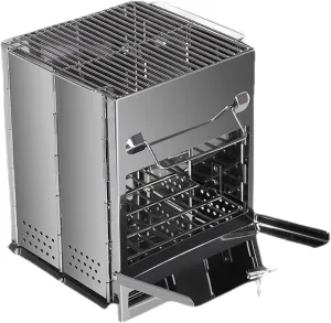 Tent Stove Wood Burning Stove, Camping Stove,Stainless Steel Folding Camp Portable Backpacking Stove,Outdoor Stove