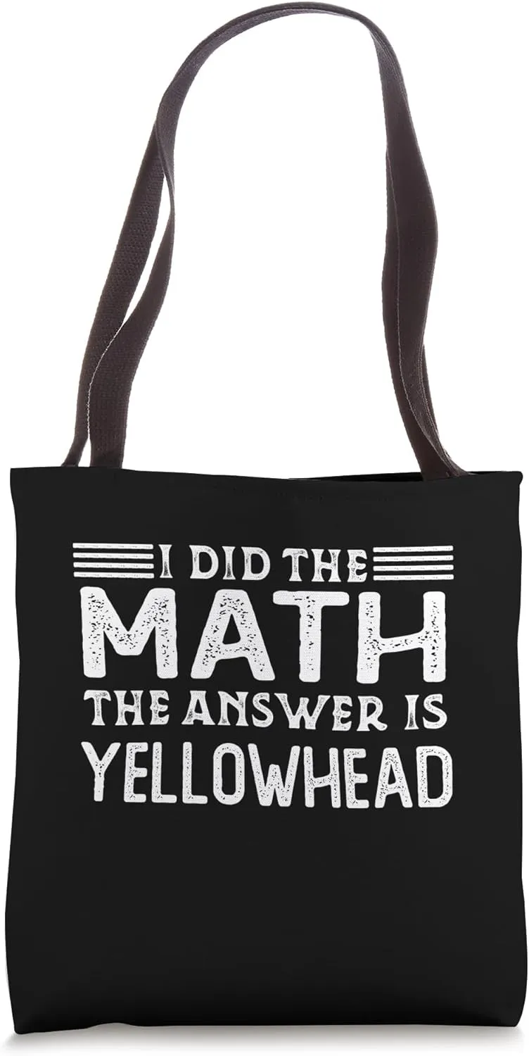 The Answer Is Yellow Tang Funny Math Teacher Student Tote Bag