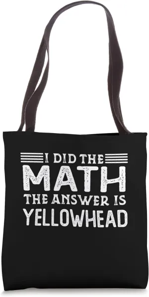 The Answer Is Yellow Tang Funny Math Teacher Student Tote Bag
