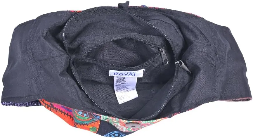 THE COLLECTION ROYAL Hobo Crossbody Bags for Women, Boho Purse, Boho Bag | Hippie Bag, Indie Tote Bag, Cloth Purse for Women