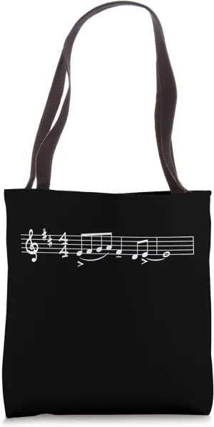 The Lick Funny Jazz Musician Improvisation Music Notation Tote Bag