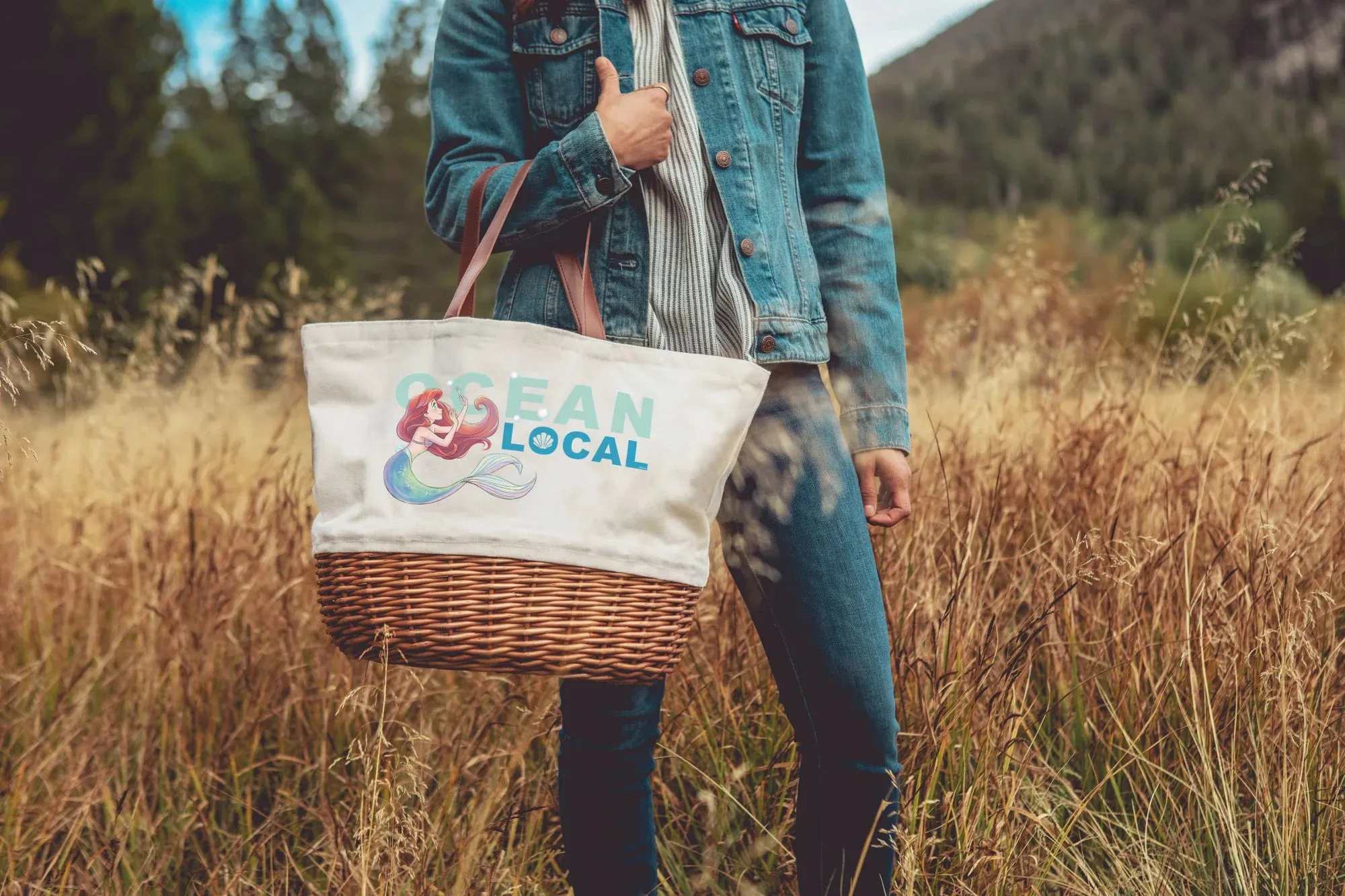 The Little Mermaid "Ocean Local" Canvas Picnic Set