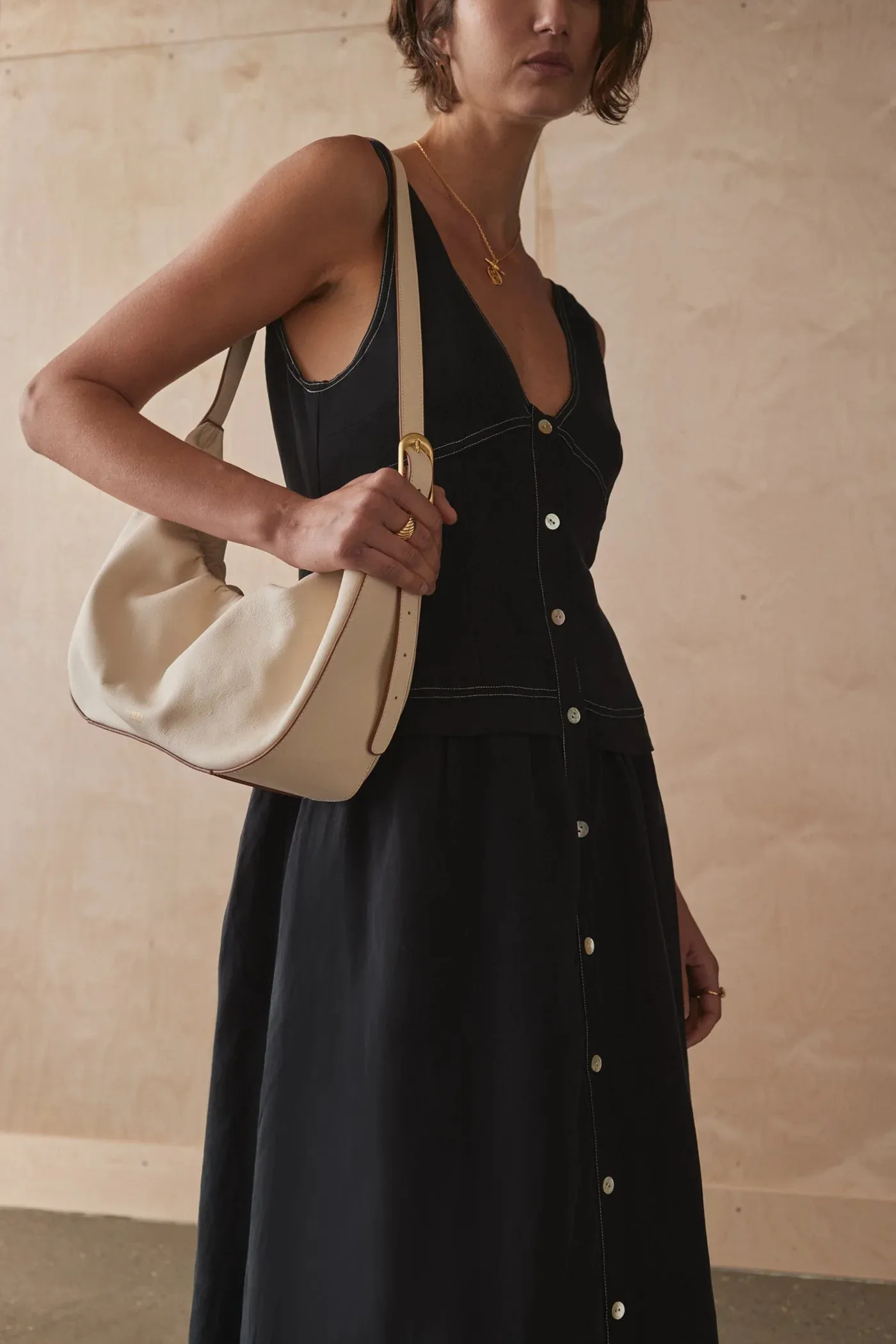 THE MILENA HOBO | ECRU