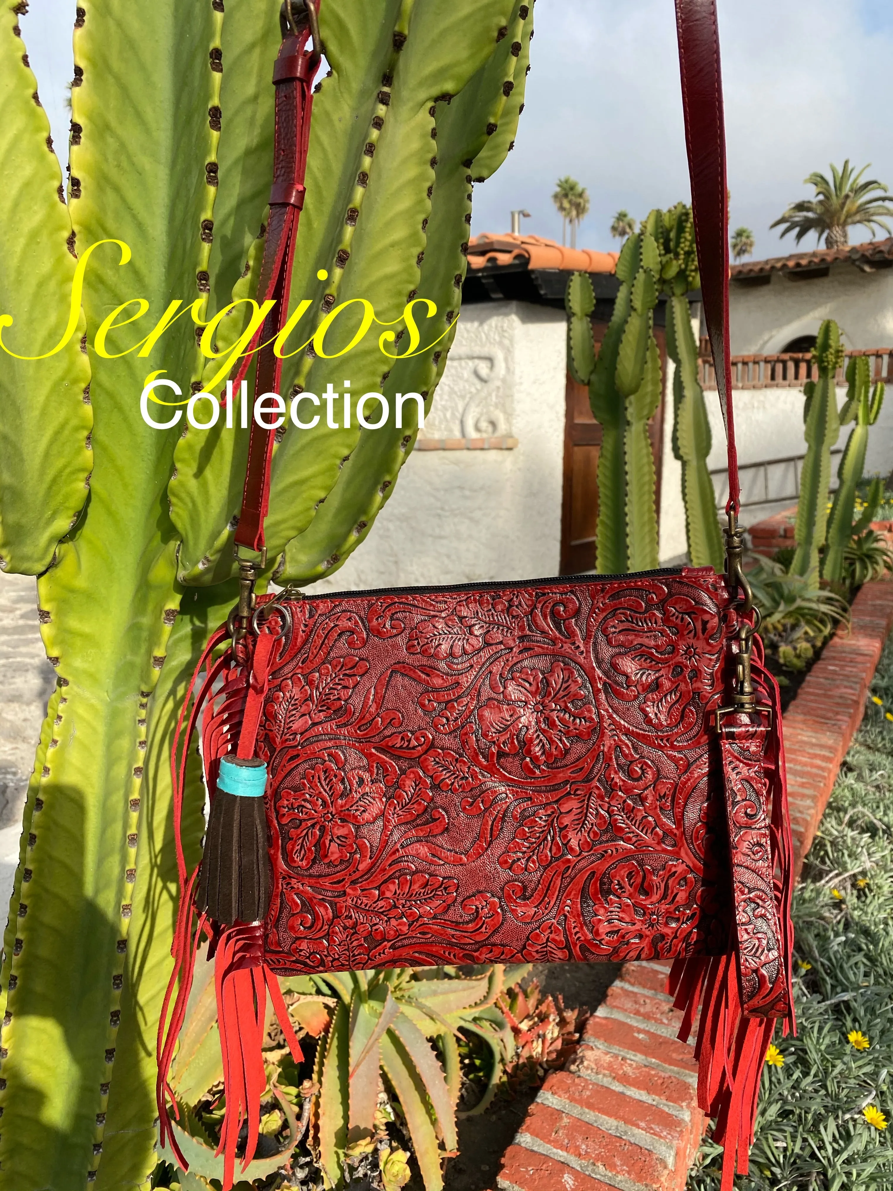 The Red Floral Crossbody bag