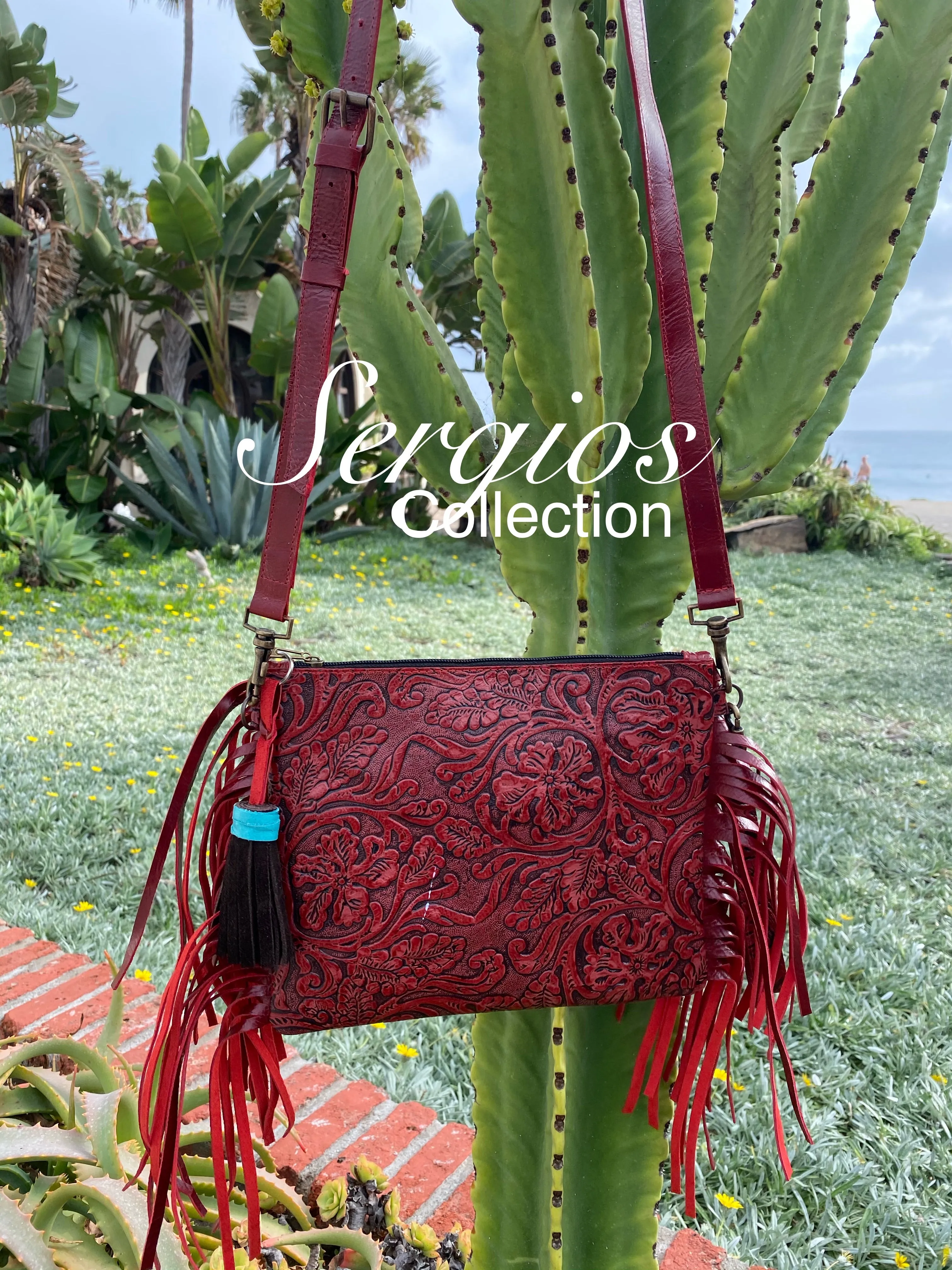 The Red Floral Crossbody bag