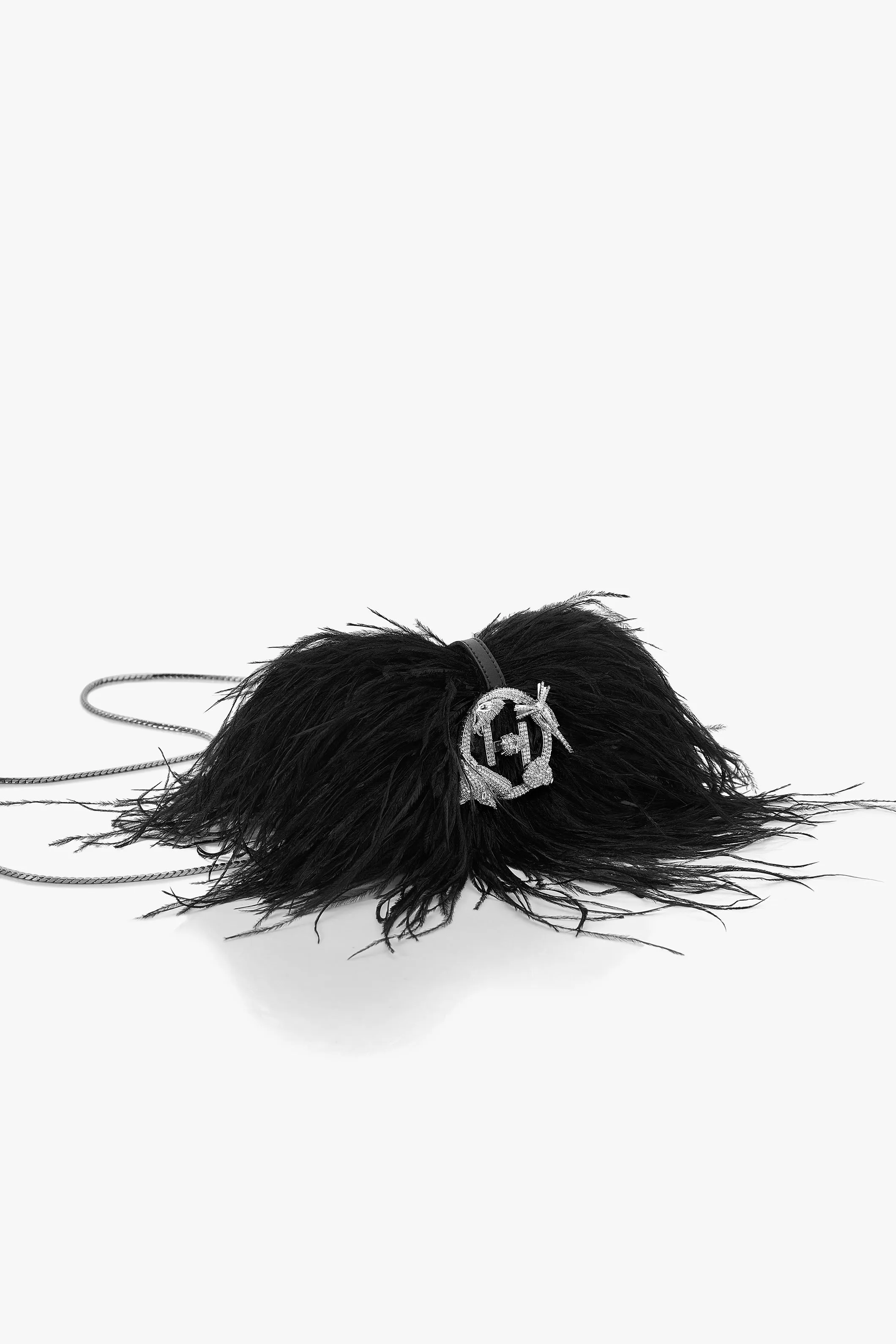 The Scarlet Minivet Handbag in Caviar Black