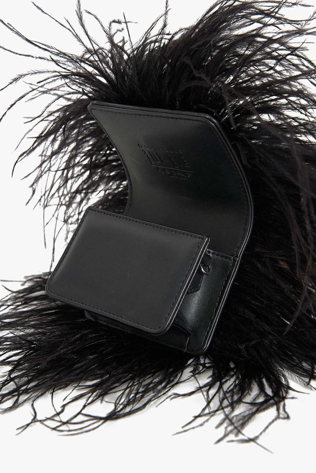 The Scarlet Minivet Handbag in Caviar Black