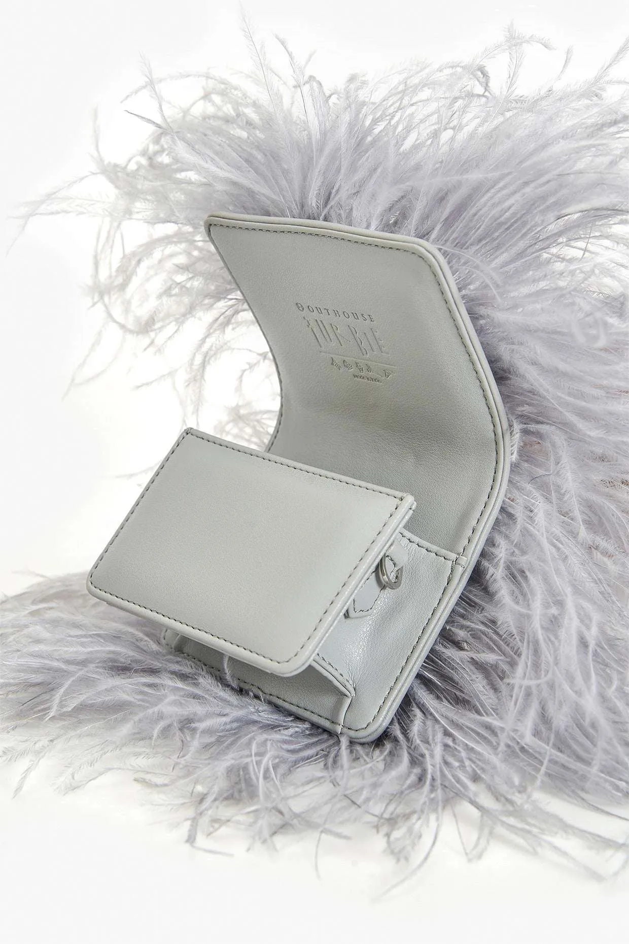 The Scarlet Minivet Handbag in Silver Grey