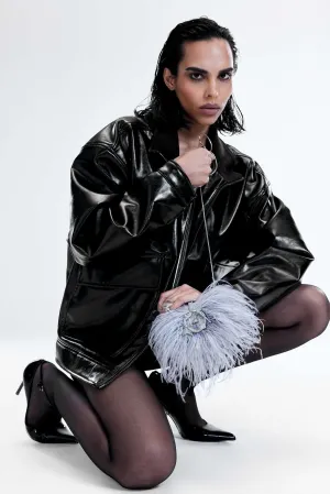 The Scarlet Minivet Handbag in Silver Grey