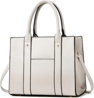 The Tote Bag Crossbody Purses for Women Shoulder Bag Handbags PU Leather Top Handle Bags with zipper