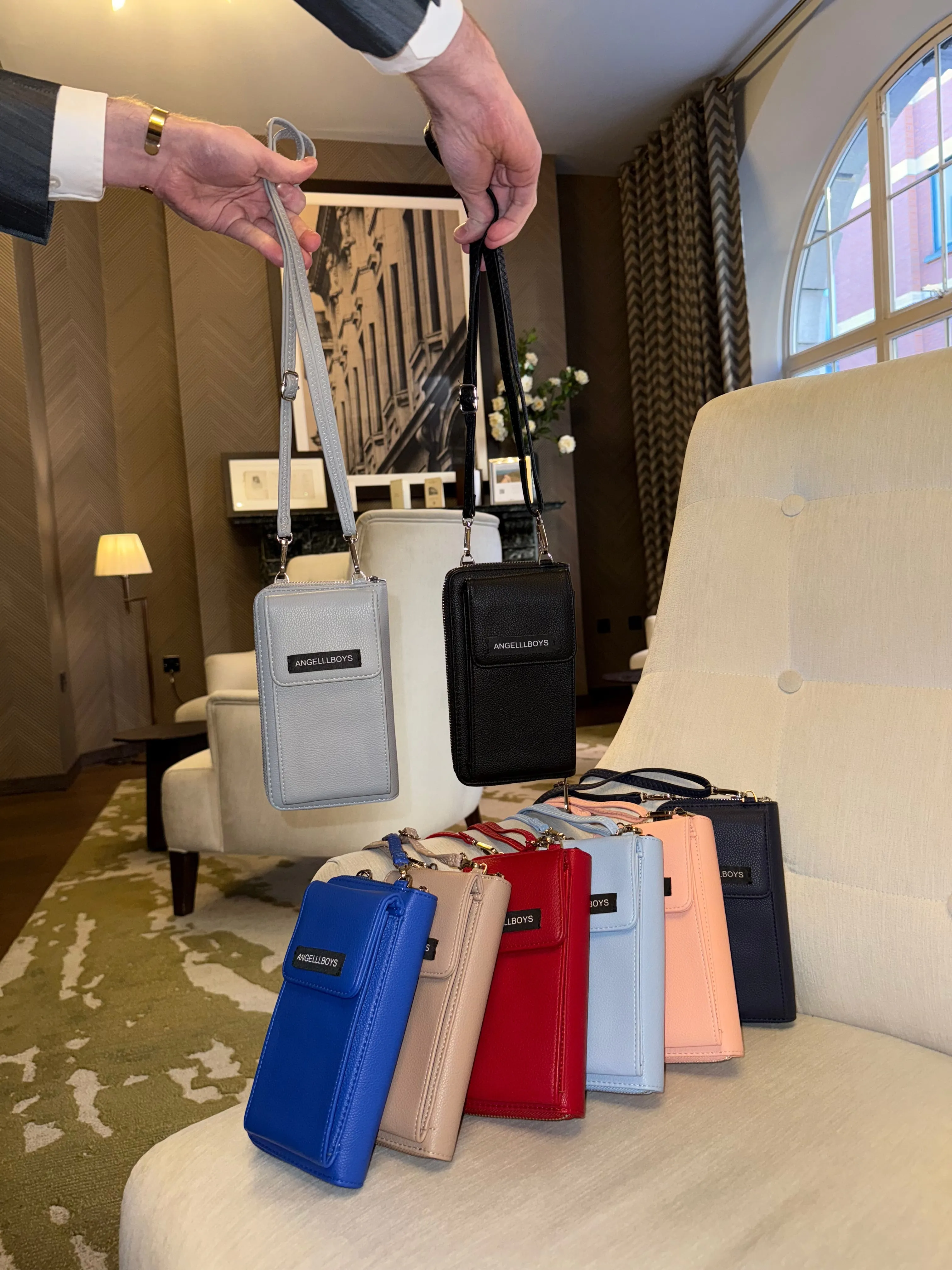 The Windsor Wallet on a Strap in British Marina