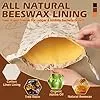 THINK4EARTH® - 2 Packs Bread Bags Bread Bags for Homemade Bread Loaf Freezer Bread Storage Bag Bread Container Reusable Food Storage Bag Large Bread Bags for Homemade Bread with Double Lining.