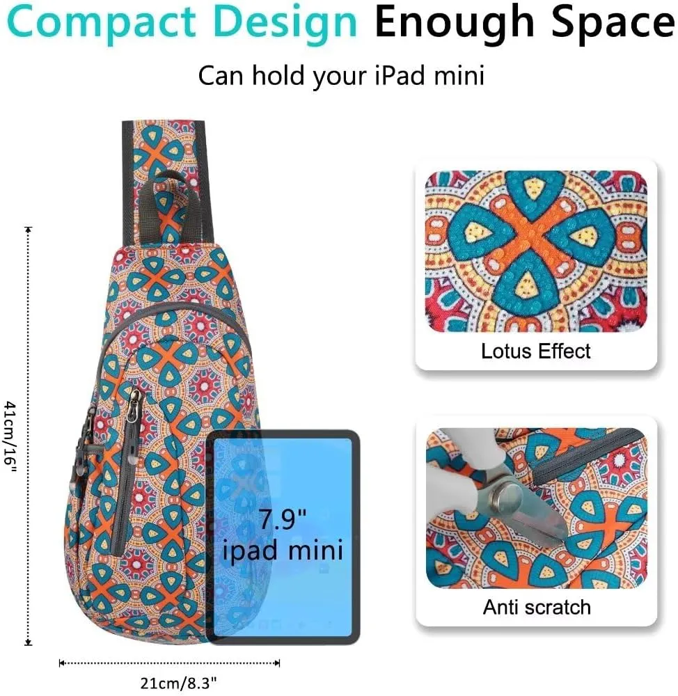 TITECOUGO Small Sling Bag, Lightweight Crossbody Backpack for Men Women, Shoulder Bag for Sports and Outdoor