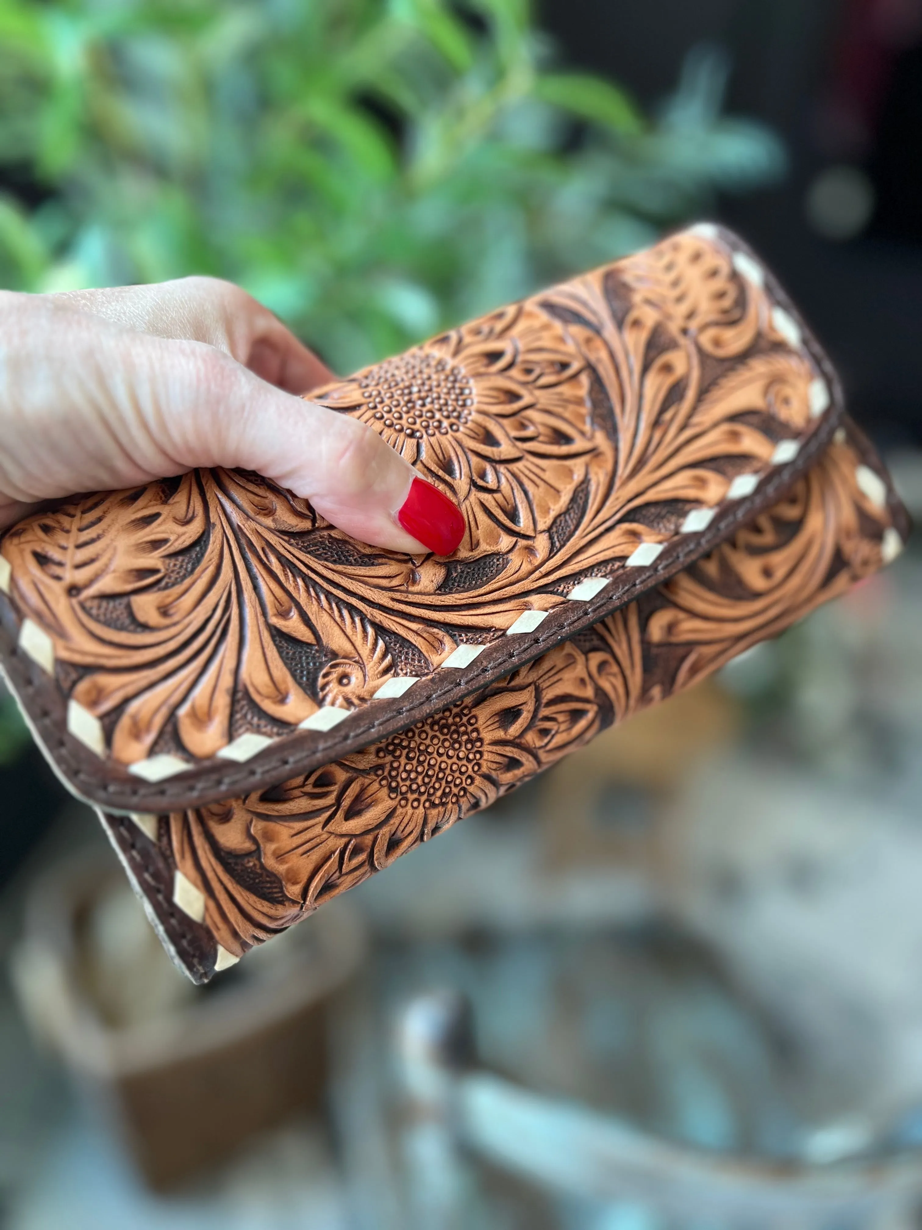 Tooled Crossbody Wallet from American Darling