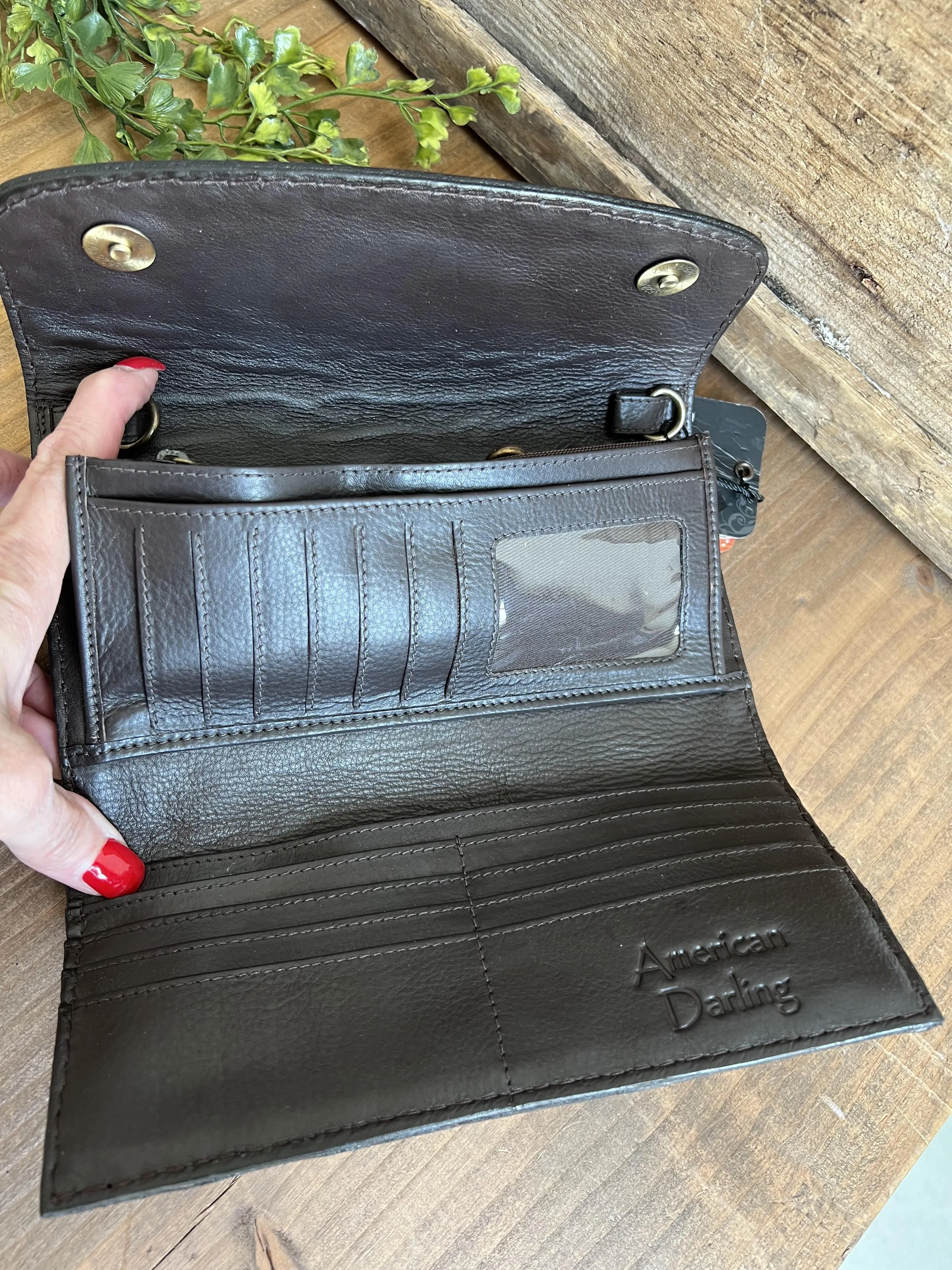 Tooled Crossbody Wallet from American Darling