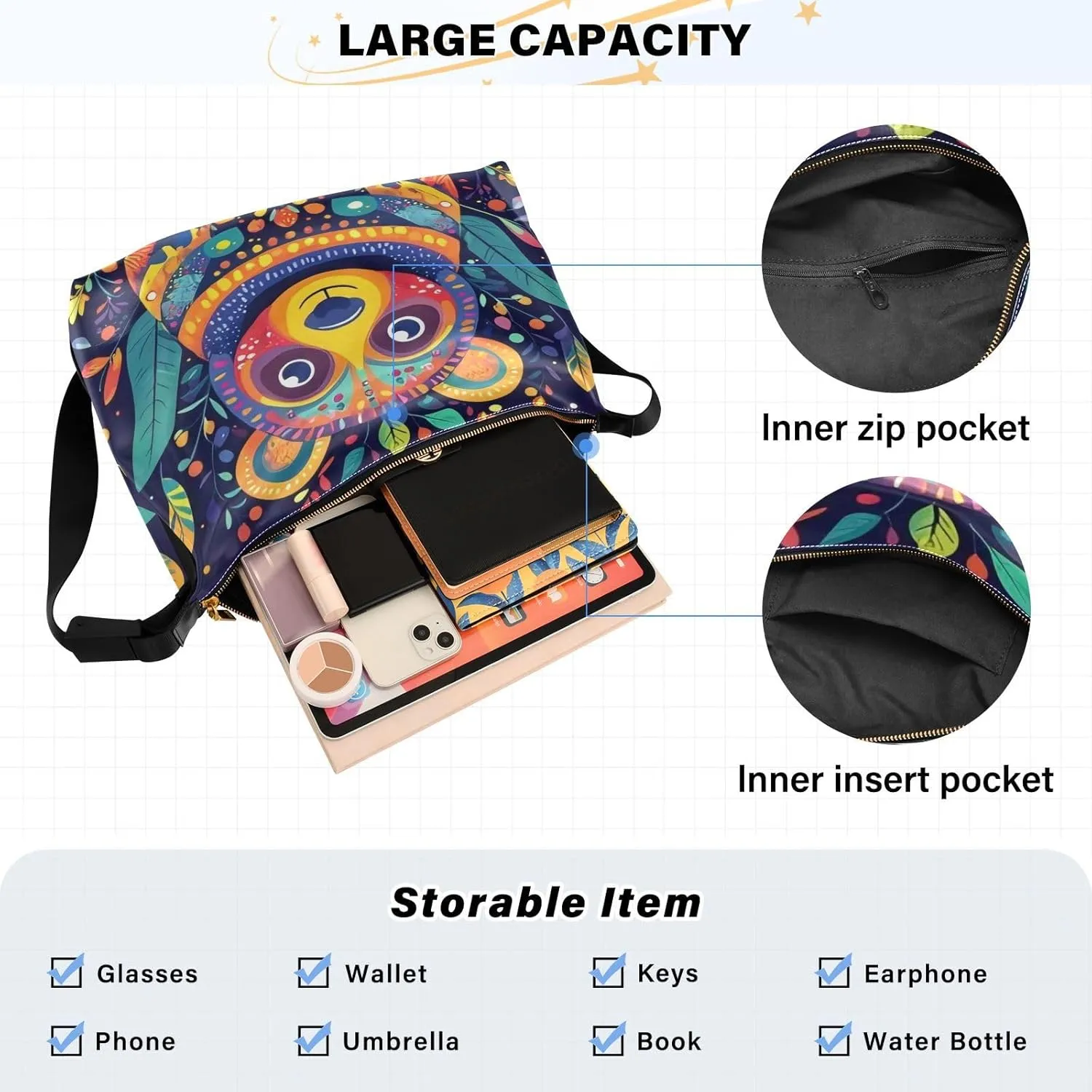 Tote Bag for Women Leather Shoulder Bag Crossbody Bag Girls Cute Tote Bag with Zipper for Work Checkered