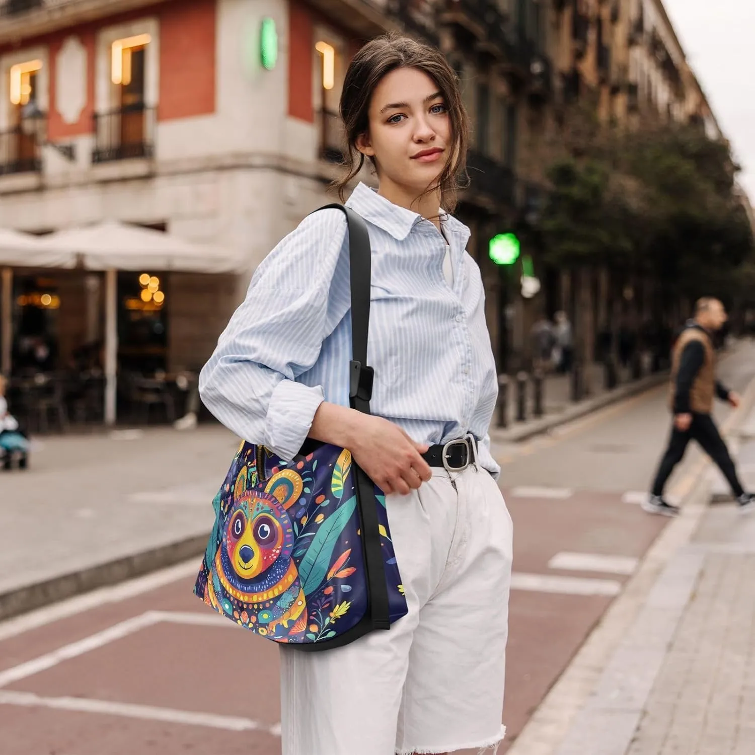 Tote Bag for Women Leather Shoulder Bag Crossbody Bag Girls Cute Tote Bag with Zipper for Work Checkered