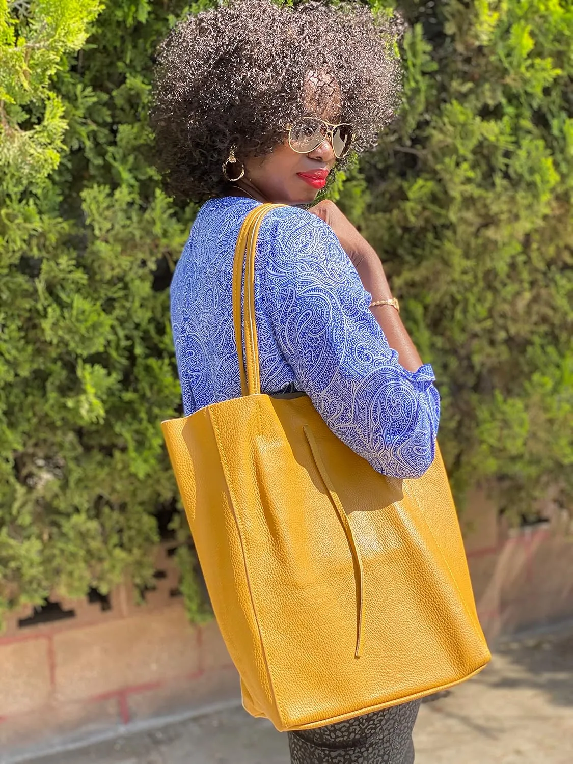 Tote Bag for Women|Genuine Italian Leather Shoulder Bag for Women| Large Handbag for Office, Shopping, Work and Travel|