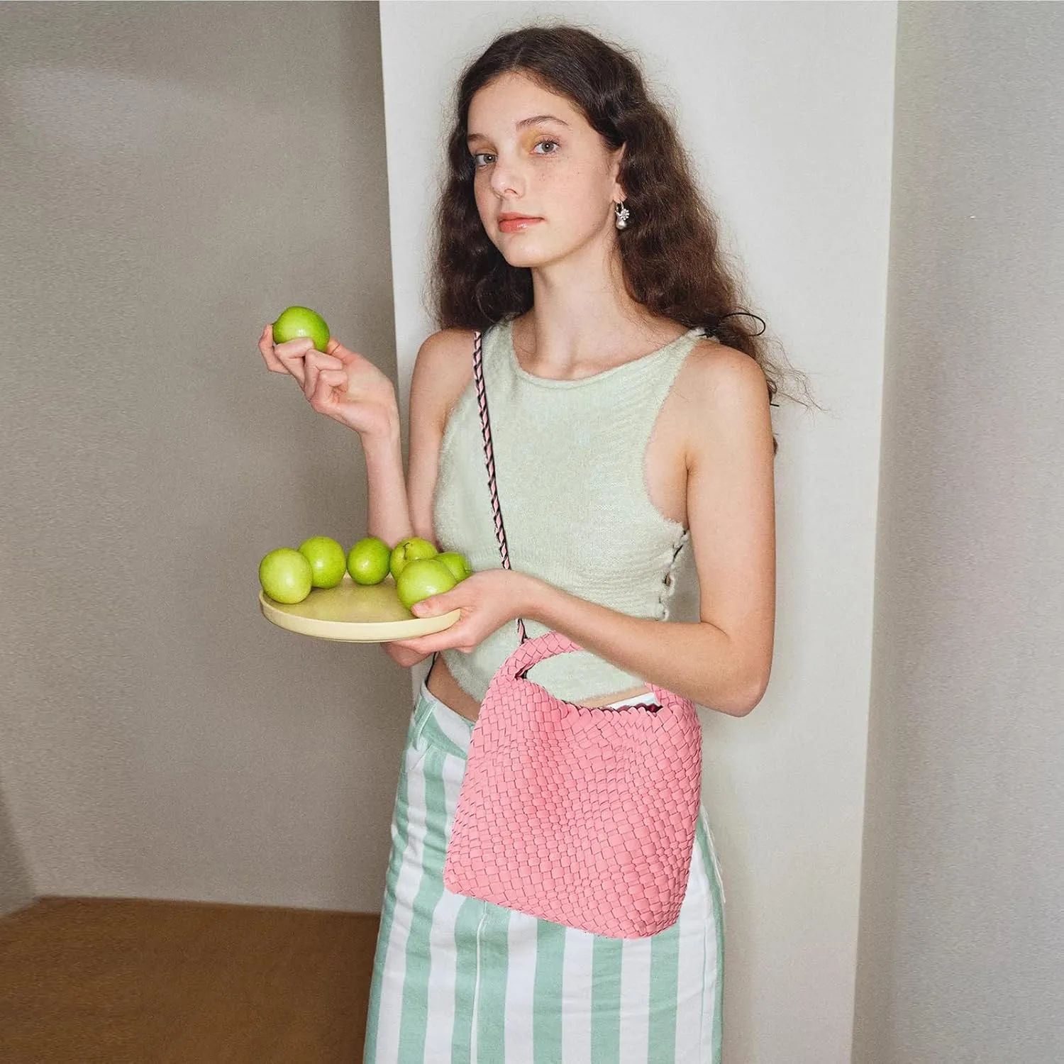 Tote for Women, Ladies Crossbody Handbag, Trendy Shoulder and Bucket Bag, Top-handle Tote Hobo Satchel with Purse