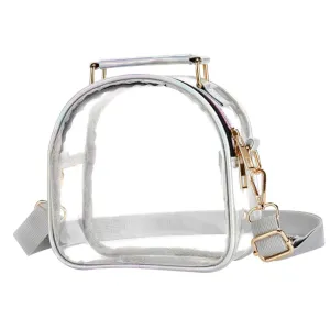 Transparent Crossbody Handbag for Women Lightweight Phone Storage Bag TPU Odorless Single Shoulder Purse Stylish TPU 50 Design/3129