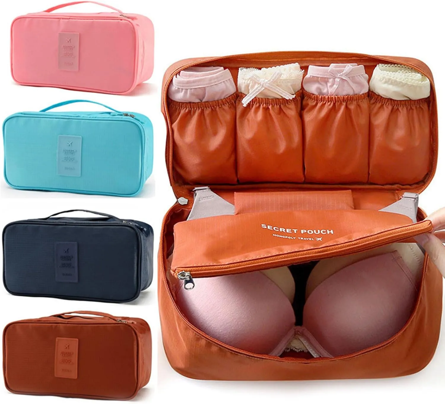 Travel Storage Bag For Bra Underwear Cosmetics Makeup Travel Organizer Wardrobe Closet Clothes Pouch Socks Panties Bags