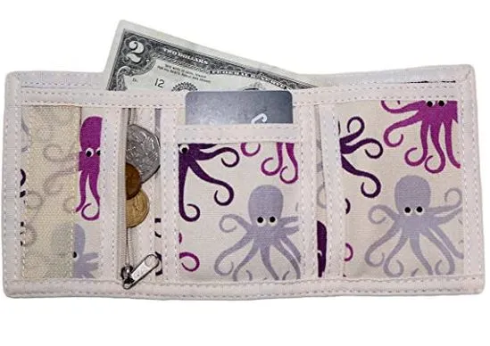 Tri Fold Wallet Octopus