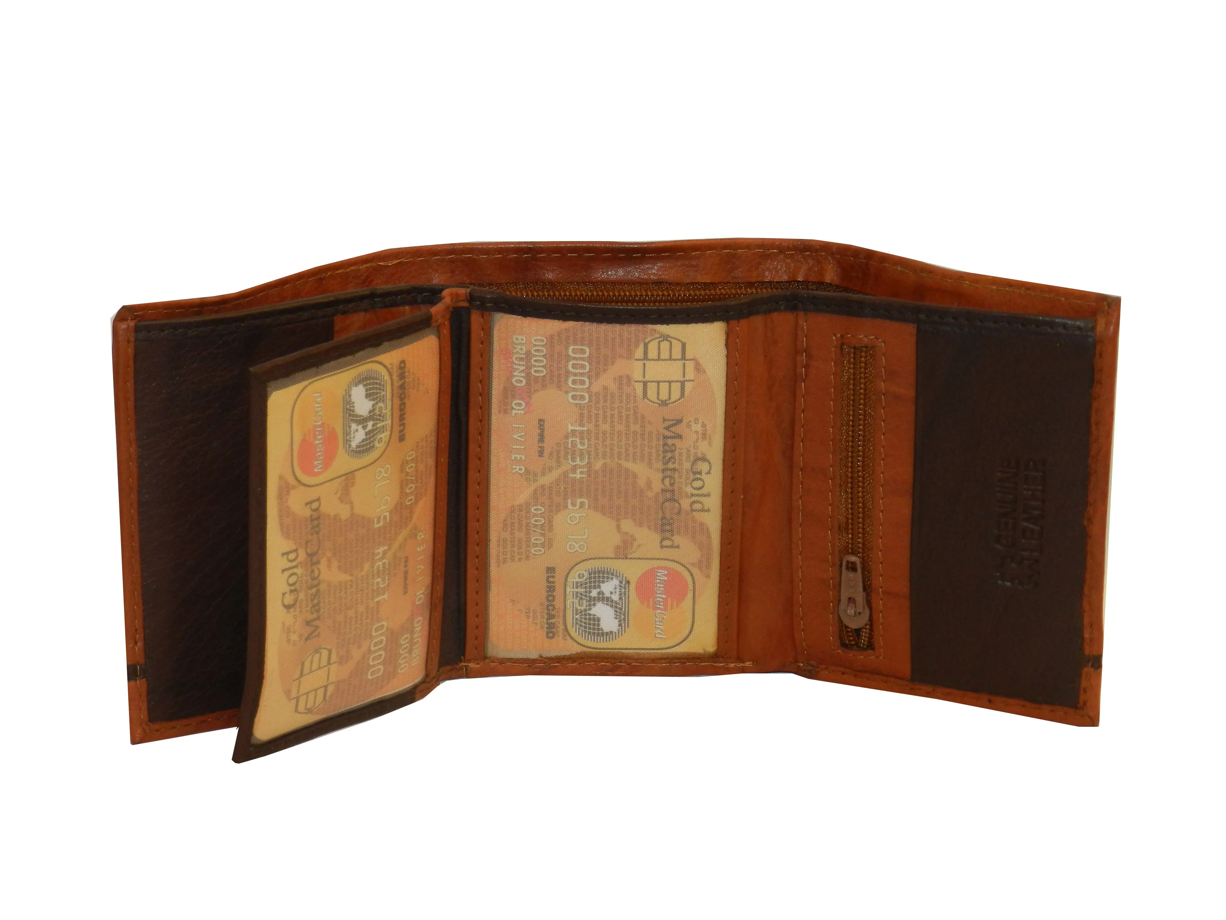 Trikon 8 Card Trifold Wallet Full Elastic #1093N [Elastic]